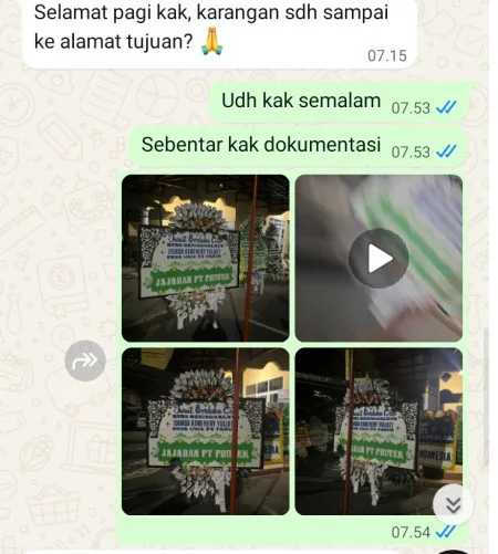 Pengiriman Papan Bunga Selamat Karang Tengah