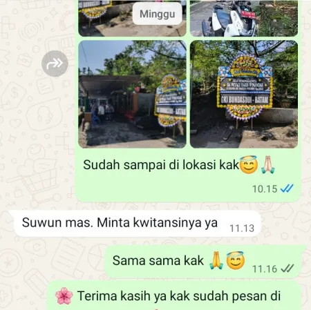 Pengiriman Papan Bunga Duka Karang Tengah