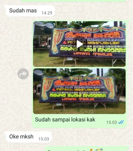 Pengiriman Papan Bunga Karang Tengah