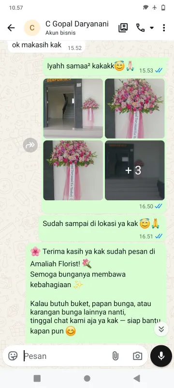 Pengiriman Karangan Bunga Karang Tengah
